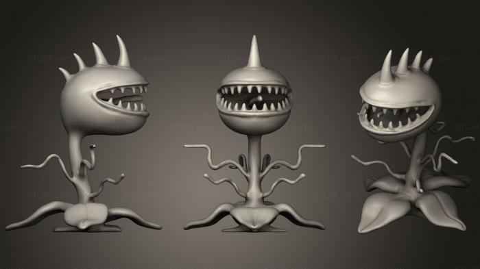 Figurines simple (Monster Plant, STKPR_0897) 3D models for cnc